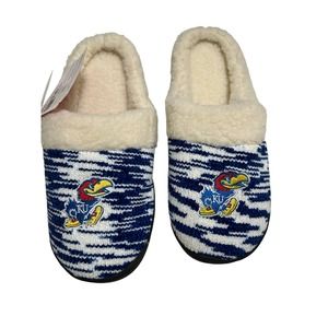 FOCO Women's Kansas Jayhawks NCAA Foam Slippers XL 11/12